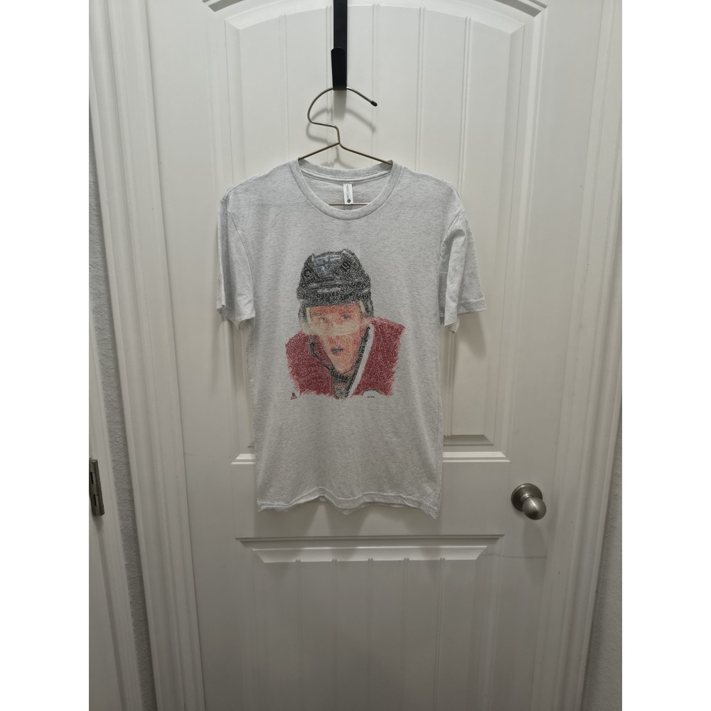 Jonathan Toews Chicago Blackhawks 500 Level NHLPA Word Art Graphic Tee NWT Size